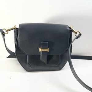 Bryan atwood Black leather Crossbody Shoulder Bag